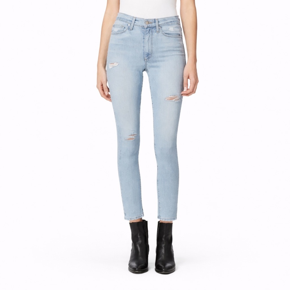 Joe’s Jeans 30x28 High Rise Straight Ankle 0116 Dundee light blue stretch